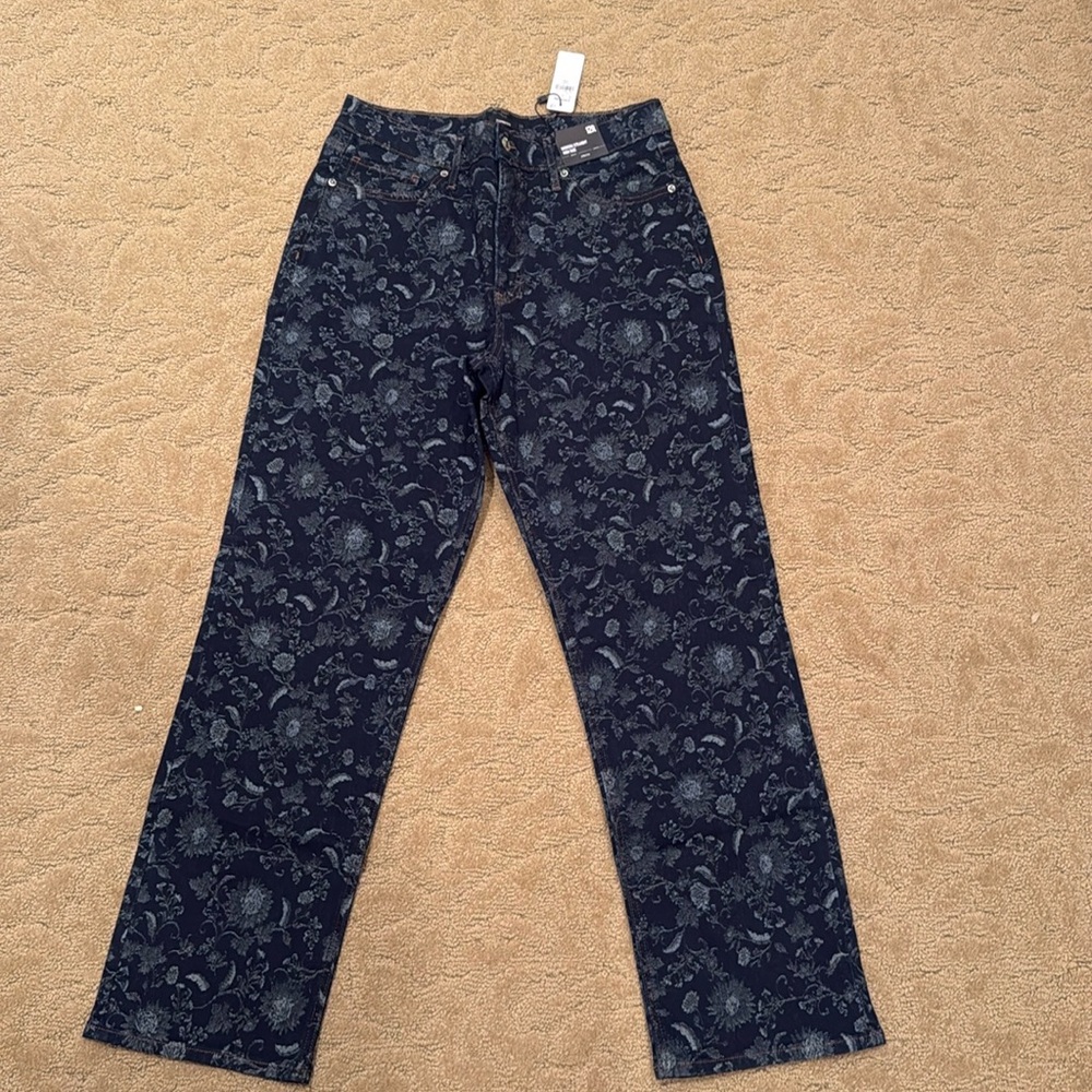 Express Modern Straight High Rise stretch